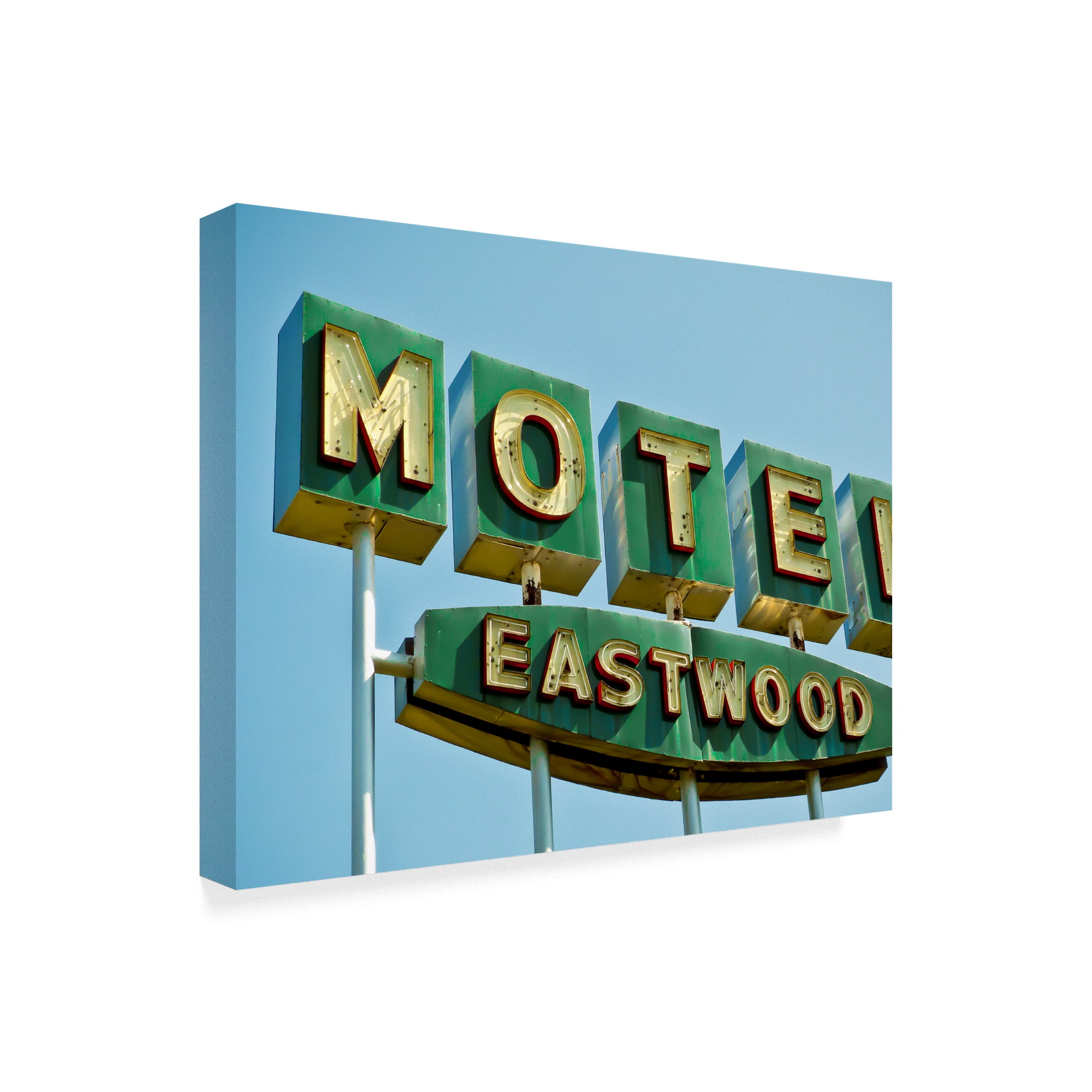 Trademark Fine Art 'Vintage Motel III' Canvas Art by Recapturist
