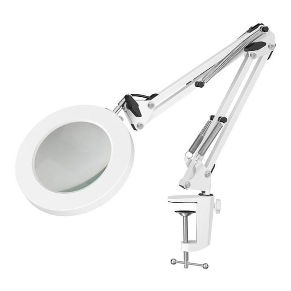 Lámpara LED con Lupa Steren Brazo articulado 5x 3 tonalidades de luz