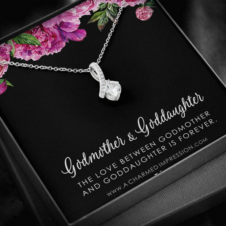 Godmother Necklace Gift for Godmother from Godchild Godmother Gift Jewelry for Godmother Godmother Gift Godmother Jewelry Thank you