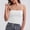 White(New), variant on PNTUTB Camisoles for Women Stylish Solid-Color Seamless Tencel Tank Top Casual Slim Comfortable Wire-Free Sleeveless Top with Padded Cups