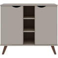 thumbnail image 5 of Manhattan Comfort Hampton 7 Shelves Wood Buffet Stand Cabinet in Off White, 5 of 11