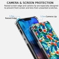 thumbnail image 3 of Tropic Jungle Case for iPhone 13,Aesthetic Colourful Floral Pattern Soft TPU Full Cover Case, 3 of 5