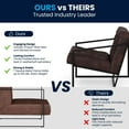 thumbnail image 3 of HERCULES Madison Series Bomber Jacket Leather Tufted Lounge Chair, 3 of 9