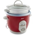 thumbnail image 3 of Arrocera Oster de 6 tazas con vaporera, roja (004722-000-000), 3 of 3