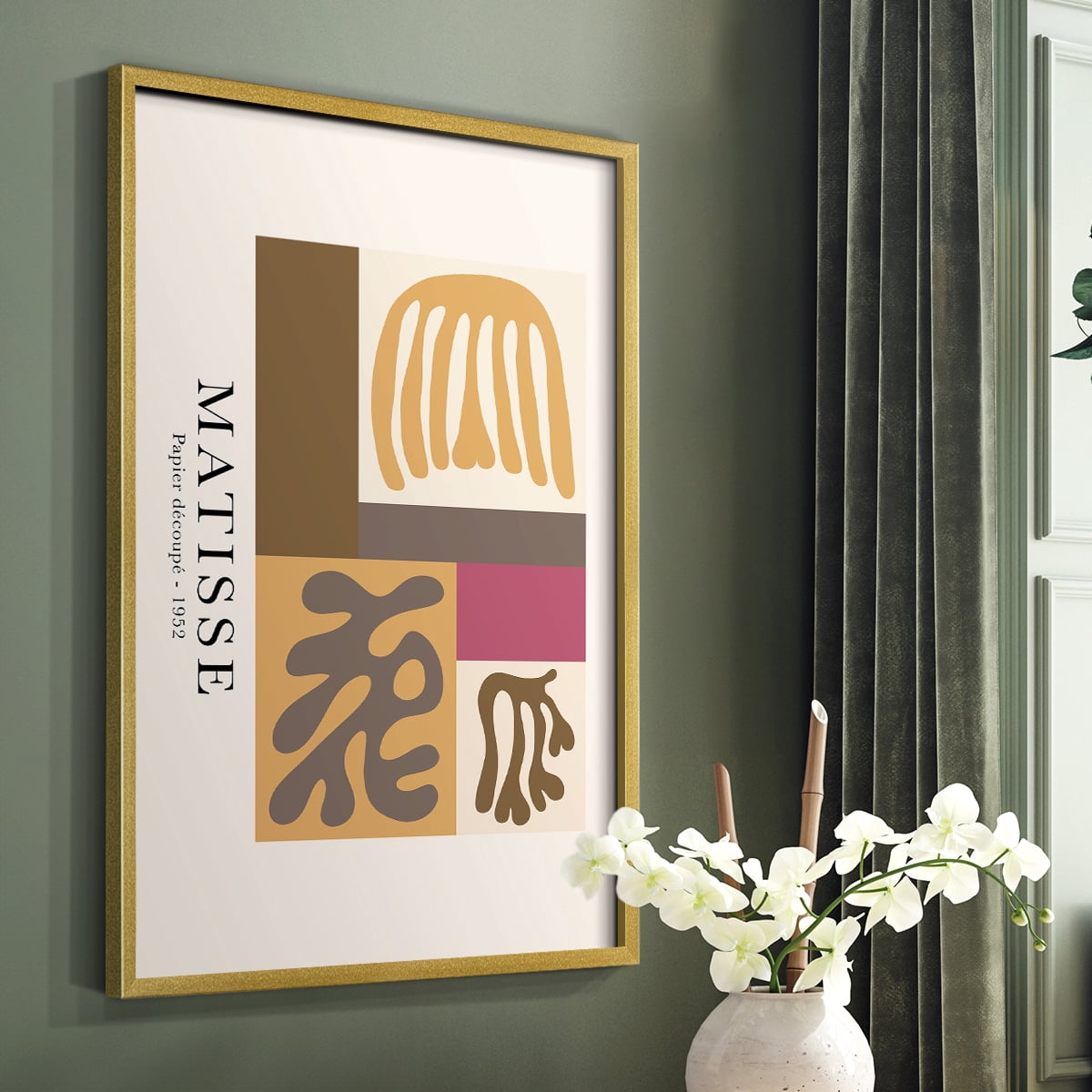 Matisse CCXLIII in Solid Wood 11 x 14 Framed Print