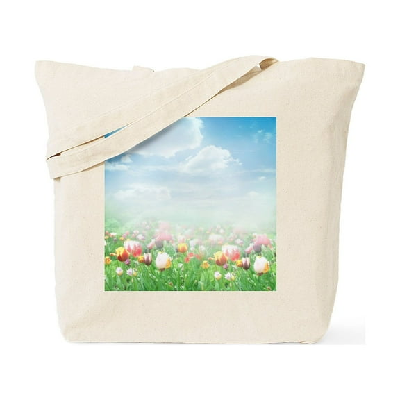 CafePress - Spring Meadow Tote Bag - Unisex Canvas Tote Bag, Beige, 1-Piece