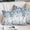 Blue, variant on Green Pillow Covers, Linen Long Throw Pillow Case, Eucalyptus Leaves Holiday Pillow Protector Decorative Cushion Cover for Living Room/Bedroom 12" x 20"