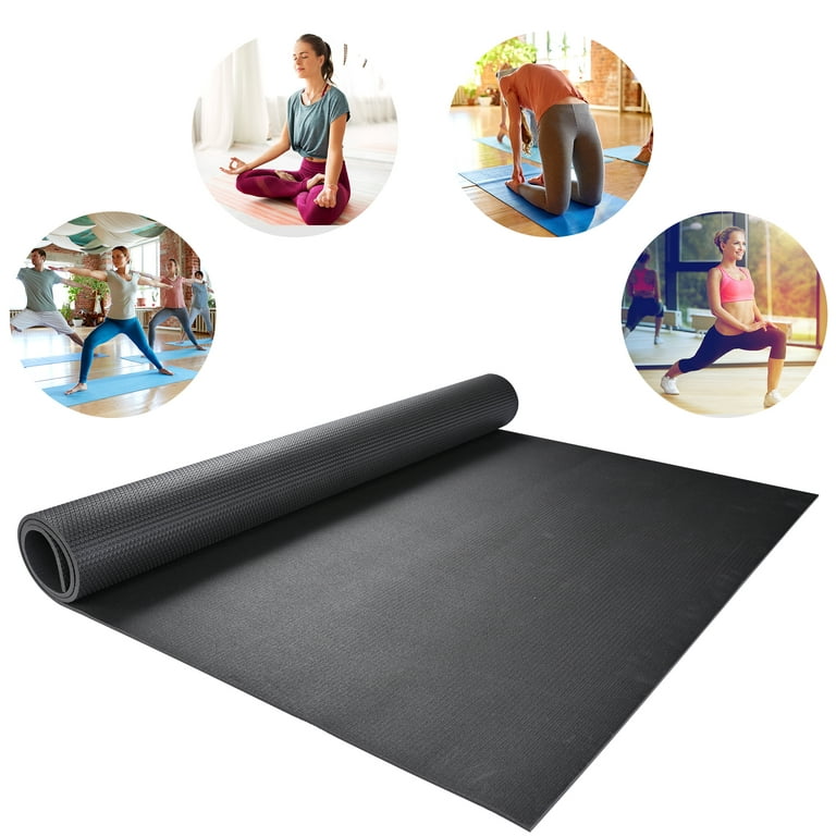 Yescom Large Exercise Mat 6'x4'x6mm Non Slip Workout Mat for Pilates  Stretching Cardio Home Gym Flooring Shoes Friendly 