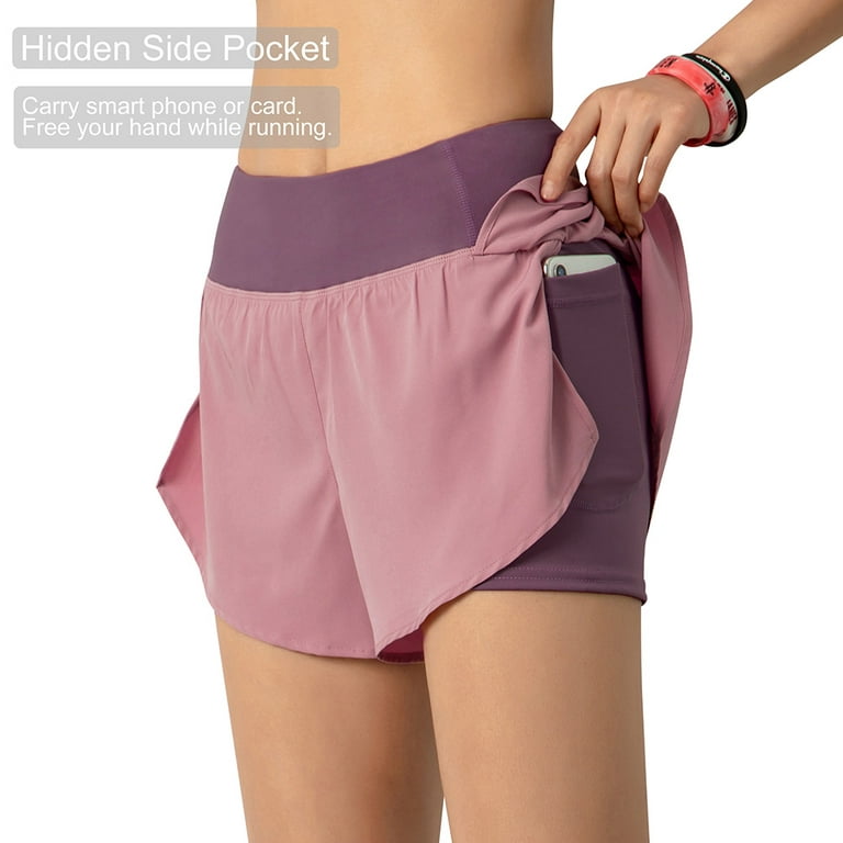 Ladies Running Shorts With Phone Pocket