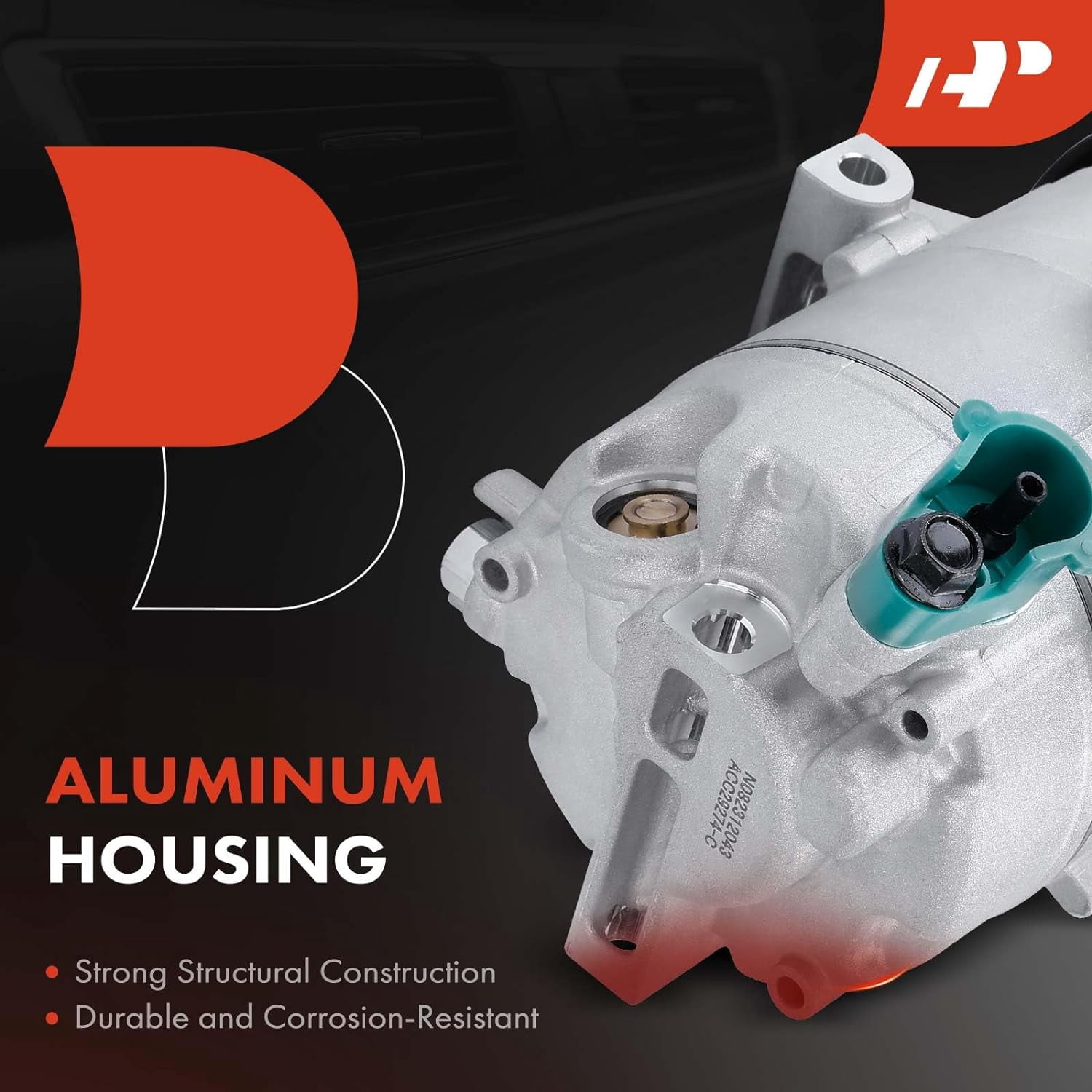 A-Premium Air Conditioner AC Compressor with Clutch Compatible with Kia Forte 2014-2018 1.8L 2.0L, Forte 2017-2018 2.0L, Forte Koup 2014-2017 2.0L, Forte5 2014-2018 2.0L & Hyundai Elantra GT 2013-2017