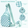 thumbnail image 5 of Lomyolo Sling Bag Crossbody Bag Fanny Pack Women 2025 Cute Chest Bag- Valentines Day Birthday Christmas Gifts for 4 5 6 7 8 9 10 11 12 13 Year Old Teens Daughter - Blue, 5 of 6