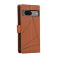 thumbnail image 3 of Nalacover Case for Google Pixel 7 - Card Holder PU Leather Wallet Cover with Magnetic Clasp Stand Hand Strap, Soft TPU Inner Shockproof Anti-Scratches Case for Google Pixel 7, Brown, 3 of 10
