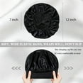 thumbnail image 2 of Women's satin wide-brimmed high-elasticity sleeping hat, curly hair, natural hair quality care hat, 2 of 6
