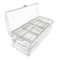 thumbnail image 1 of Ice Chilled Condiment with 4 Containers, Condiment Server with Separate Lids, Serving Tray Platter, 1 of 5