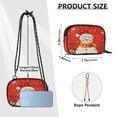 thumbnail image 3 of Crossbody Handbag Phone Purse Mobile Phone Bag Crossbody Phone Bag Comfortable and Durable The Christmas Snowman and Snowflakes, 3 of 7