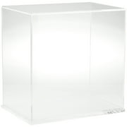 Plymor Clear Acrylic Display Case with Clear Base, 12" W x 8" D x 12" H