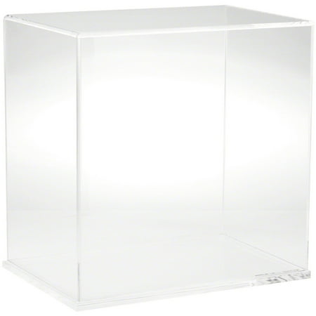 Plymor Clear Acrylic Display Case with Clear Base, 12" W x 8" D x 12" H