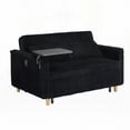 thumbnail image 5 of Modern Simple Corduroy Sofa 54cm with Pull-Push Function and USB Ports for Living Room, 5 of 13