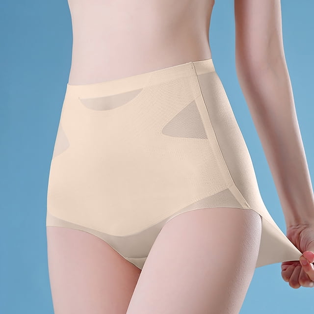Culottes Taille Haute Post-Partum pour Femmes - Culottes Confortables en Soie Glacée pour Usage Quotidien