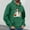 Green(New), variant on PNTUTB Men's Casual Solid Color Styling Christmas Graphic Print Long Sleeve Hoodie Drawstring Pullover Sweatshirt with Pocket