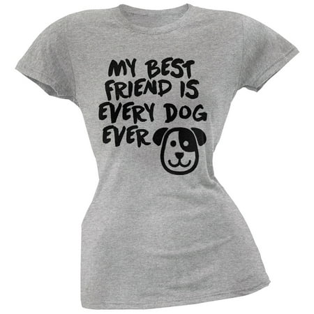 My Best Friend Is Every Dog Ever Grey Soft Juniors (Grey's Anatomy Best Friend Shirts)