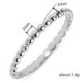 thumbnail image 5 of EOEMY Fashion 925 Silver Filled Women Ring Small Beads Wedding Jewelry Sz 5-12-8-Black, 5 of 7