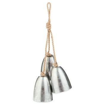 Holiday Time 3 Bells Decor, Silver