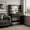 Black, variant on Treevan 31.5" Makeup Vanity Desk with Hollywood LED Mirror, 2 Drawers & 6 Shelves, 3 Color Dimmable Lights, Power Outlet & Hair Dryer Holder, Optional Stool, Dressing Table for Bedroom (Black/White)