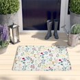 thumbnail image 2 of Pioneer Flower Floral Print Flannel Non Slip Door Rugs,Washable Door Mats Indoor,Decorative Door Mats,Dirt-Resistant and Absorbent Doormat for Entrance,Bedroom,Kitchen,Bathroom,31.5"x17", 2 of 4