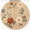 thumbnail image 3 of EGNMCR Outdoor Scenes Decorations,Home Decor, Room Decor Boho Woven Round Rug Floral Mat For Living Room Bedside Carpet Throw Rug For Bedroom Handmade Style Floor Covering Home Decor floor mats, 3 of 7