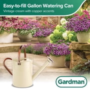 Gardman R34898X 1 gal Watering Can, Cream & Copper