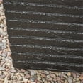 thumbnail image 5 of Jadiel Outdoor Riveted Light weight Concrete Square Tapered Garden Urn Planter, Black, 5 of 8