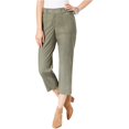 thumbnail image 1 of Pantalones cargo casuales con tachuelas para mujer de INC, verde, 10, 1 of 2