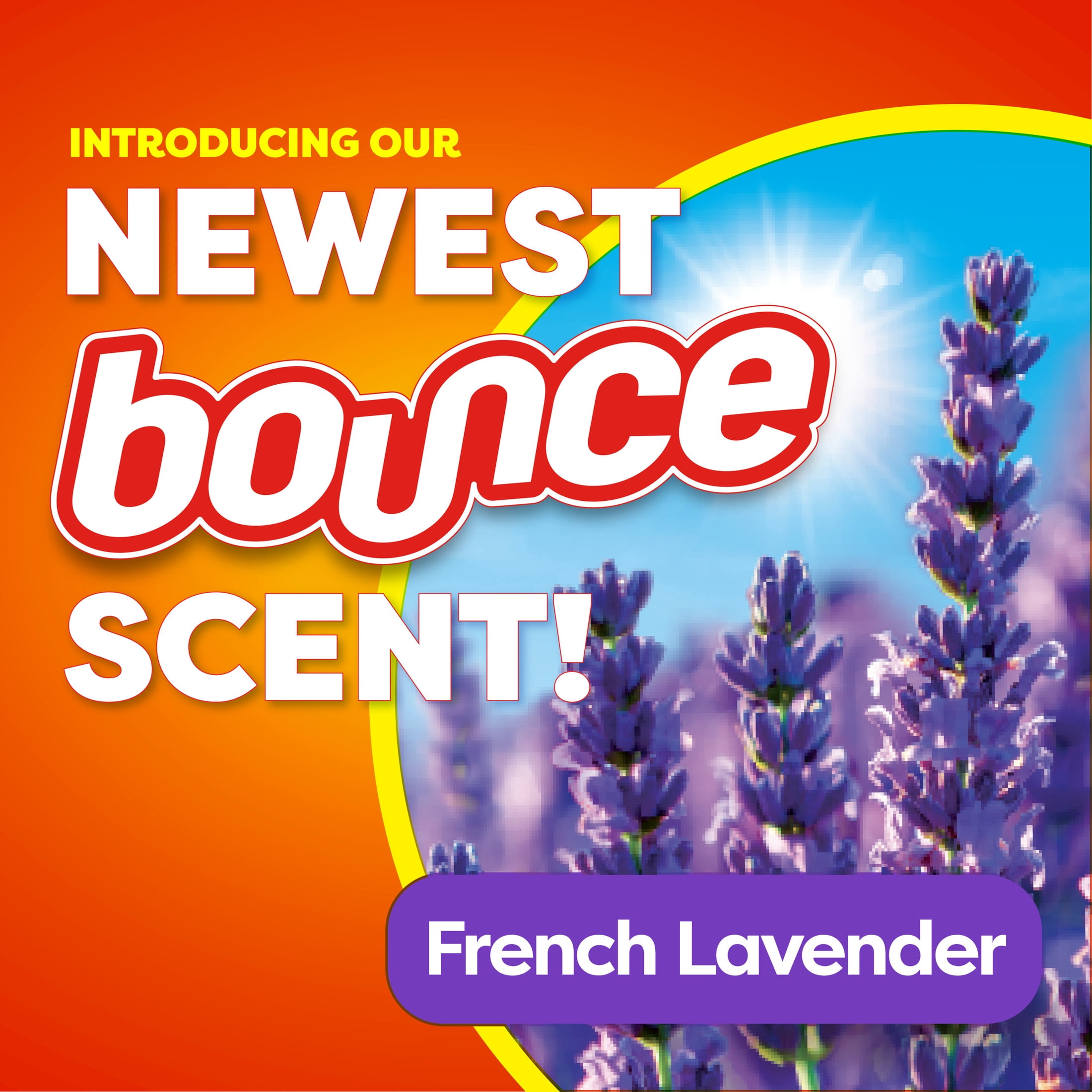 Bounce Dryer Sheets, French Lavender Scent, 110 Count