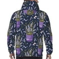 thumbnail image 7 of Sikiie Lavender Flowers Men's Hoodie, Essentials Hoodie, Sweatshirt, Pullover Hooded Sweatshirt for Men-4X-Large, 7 of 7