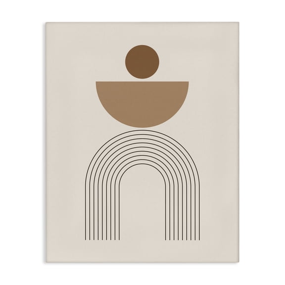 Stupell Industries Eclectic Brown Boho Arch Canvas Art, 24 x 30, by LSR Design Studio