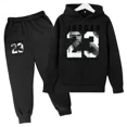 thumbnail image 4 of Conjunto de 2 piezas de sudadera con capucha y pantalón para niño, moda informal de primavera y otoño, conjunto de chándal para niño, 4 of 5