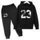 thumbnail image 4 of Conjunto de 2 piezas de sudadera con capucha y pantalón para niño, moda informal de primavera y otoño, conjunto de chándal para niño, 4 of 5