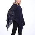 thumbnail image 6 of Luxalzxs Women's Crochet Shawl Wrap Poncho Lightweight Versatile Wedding Knitted Scarf Cape Summer Beach Cover-Ups Swim Bikini Cover Up, 6 of 9