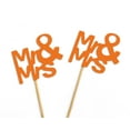 thumbnail image 3 of Darling Souvenir, Mr & Mrs Wedding Cupcake Toppers, Party Dessert Decorations - Pack Of 20, 3 of 3