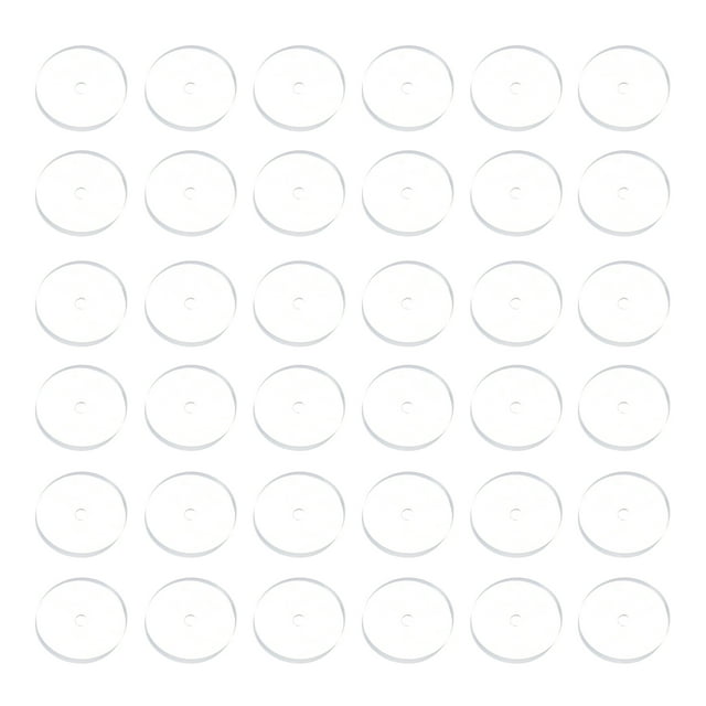 Uxcell 200 Pcs 7 mm Tapones de respaldo para aretes de silicona almohadillas claras