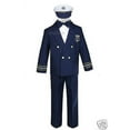 thumbnail image 3 of Infant Toddler Boys Wedding Formal Sailor Suits Hat Sets Outfits Navy 0M- 7Years, 3 of 6