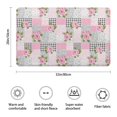 thumbnail image 3 of Pioneer Flower Floral Print Pattern Bathroom Rugs Mat, Non Slip Microfiber Bathroom Rug with Rubber Backing, Soft Mats for Bathroom Floor Tub Shower, 20"x32", 3 of 5