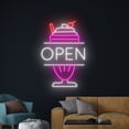 thumbnail image 4 of Handmadetneonsign Milkshake Open Wall Art, Open Milkshake Wall Decor, Milk Shake Drink Wall Decor, 4 of 5