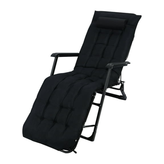 Hzsb Lounge Chair, Oversized Folding Camping Cot, Adjustable 3 2 Position Adjustable Patio Chaise, Adults Reclining Folding Chaise with Pillow, Outdoor Sleeping Cot Bed, for Bedroom, Pool, Beach