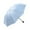 Light Blue 3J6, variant on under $5! Manual Three-Fold Umbrella, Black Glue Sunscreen Sunshade Folding Umbrella, UPF40 Protection Rain Umbrella