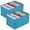 Blue-2pcs, variant on 2/1PCS Wardrobe Clothes Organizer Closet Organizers and Storage Bags for Clothes with Reinforced Handle for Clothing, Bedding (12 Grids,Gray)