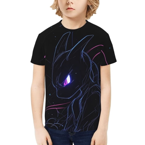 Boys Girls Teens T Shirt Graphic Print Casual Short Sleeve Funny Top Tees Shirt for Youth Kids