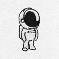 thumbnail image 2 of Dalix Astronaut Heavyweight Soft Tee Short Sleeve Cotton Shirt Mens in White 3XL XXX-Large, 2 of 5