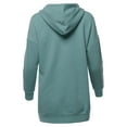 thumbnail image 3 of A2Y Women's Relax Fit Long Sleeve Kangaroo Pockets Hoodie Sweatshirts Blue Grey S, 3 of 6